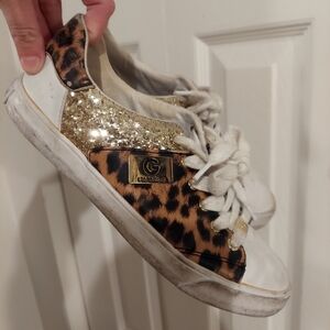 Guess leopard glitter sneakers